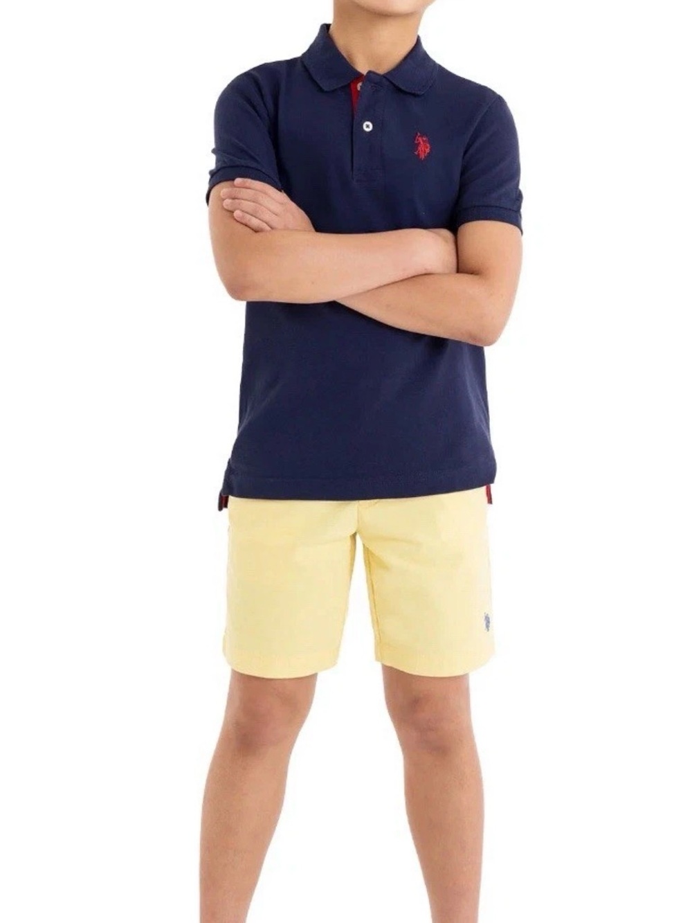 U.S. Polo Assn. Boys Yellow Chino Shorts
